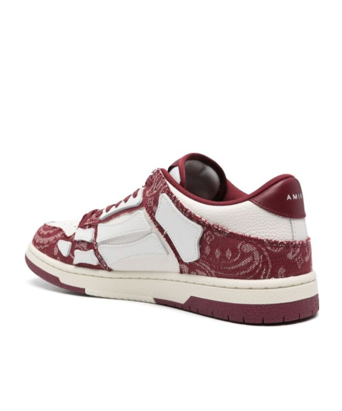 Shop Amiri Skel Low-cut Casual Shoes In White