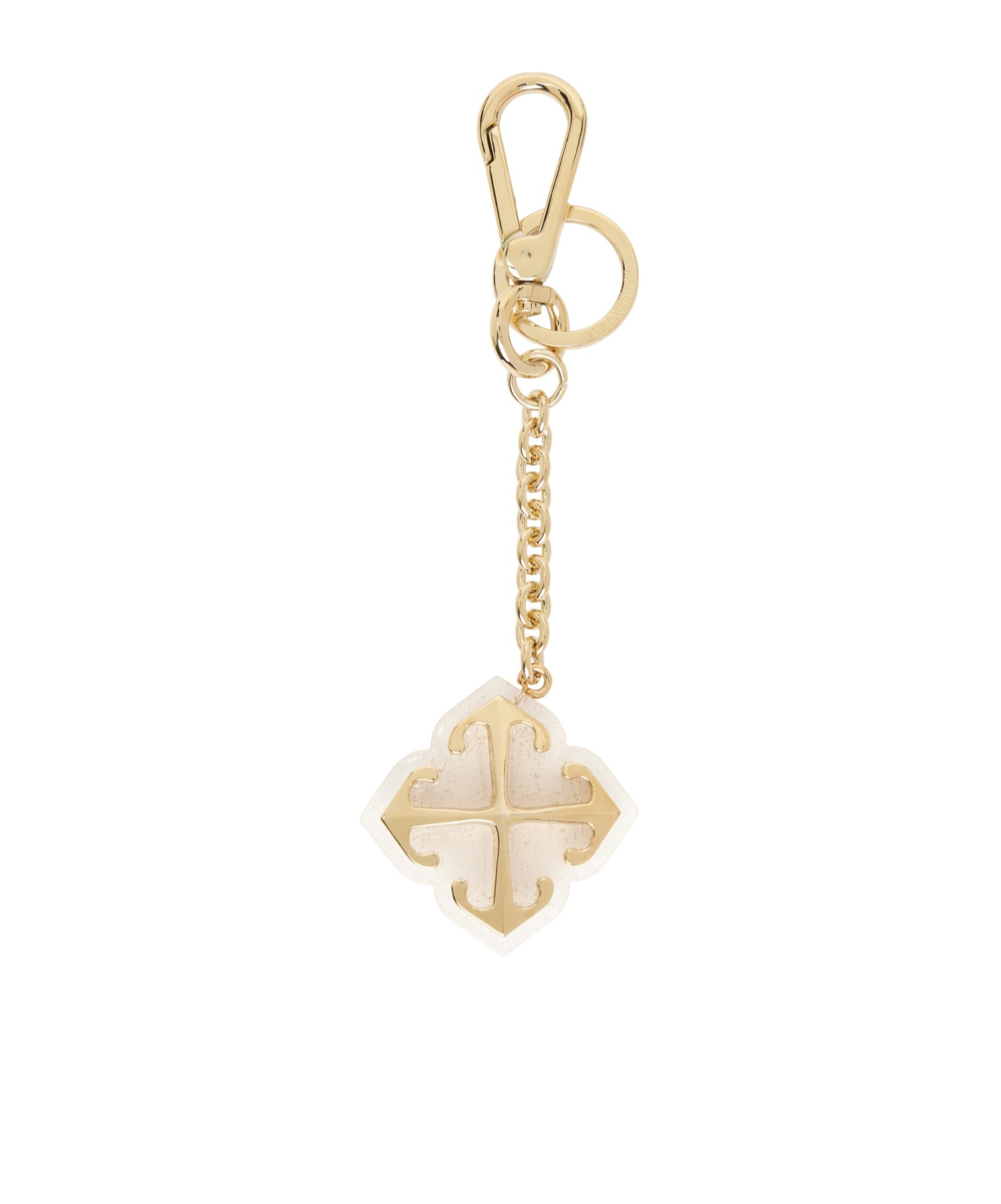 Off-white Jitney Arrows-charm Keyring In Brown