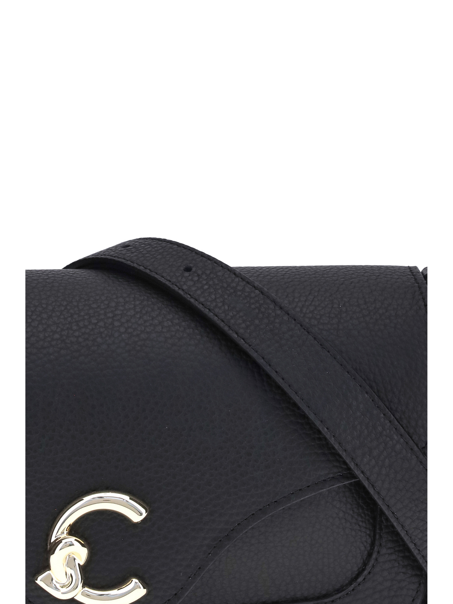 Coccinelle C-me Medium Shoulder Bag In Black