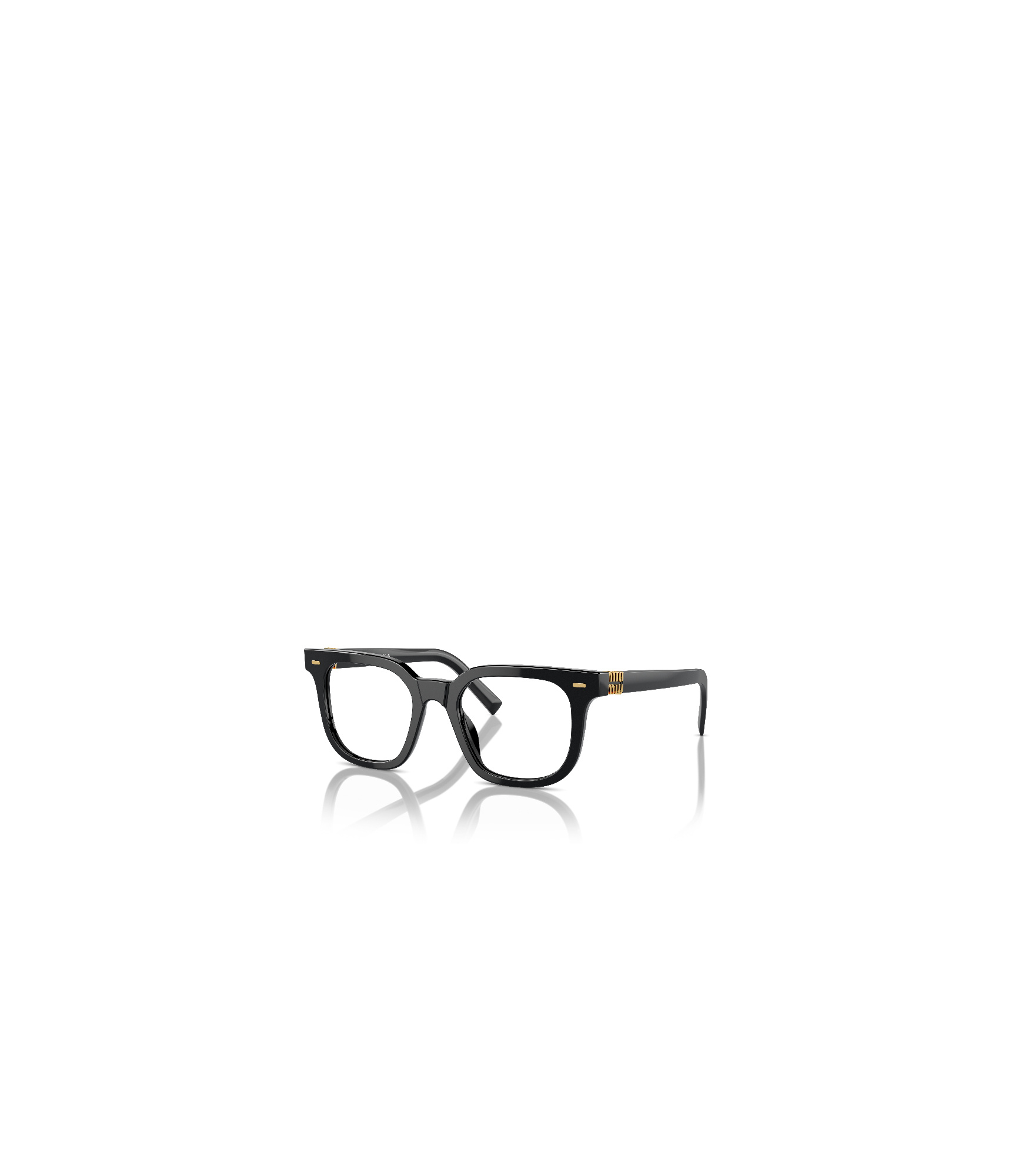 Miu Miu Logo Flat Mirror In Black