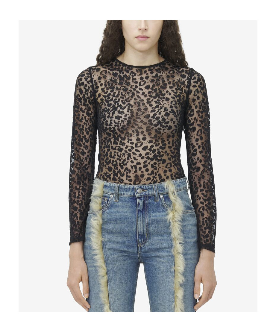 Alexander Mcqueen Round-neck Blouse In Black