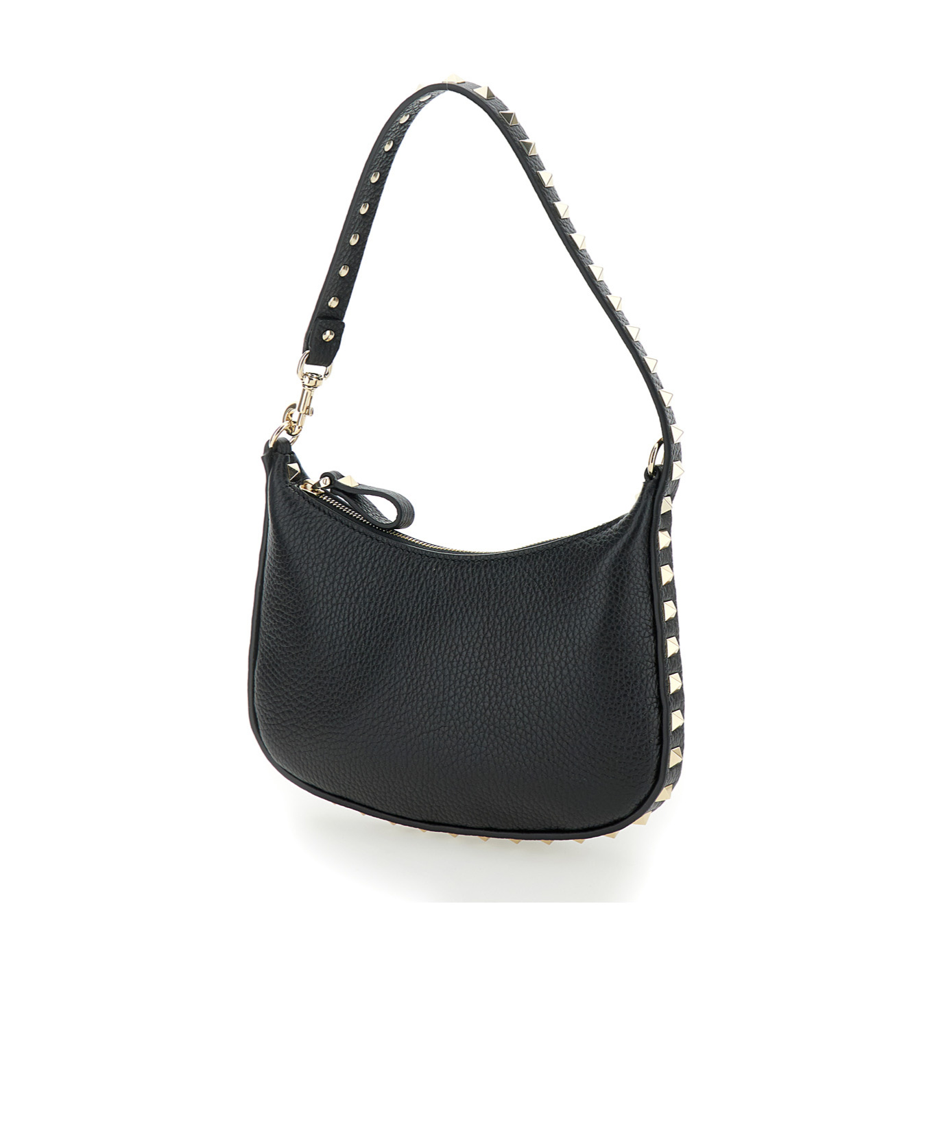 Valentino Mini Rockstud Shoulder Bag In Black
