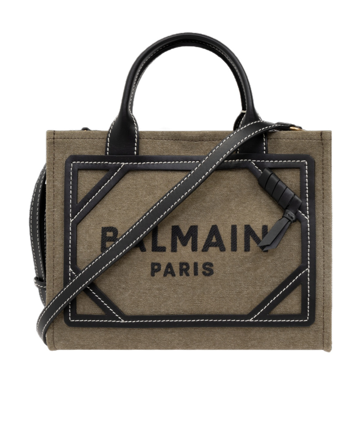 Balmain B-army Shopper Bag In Black