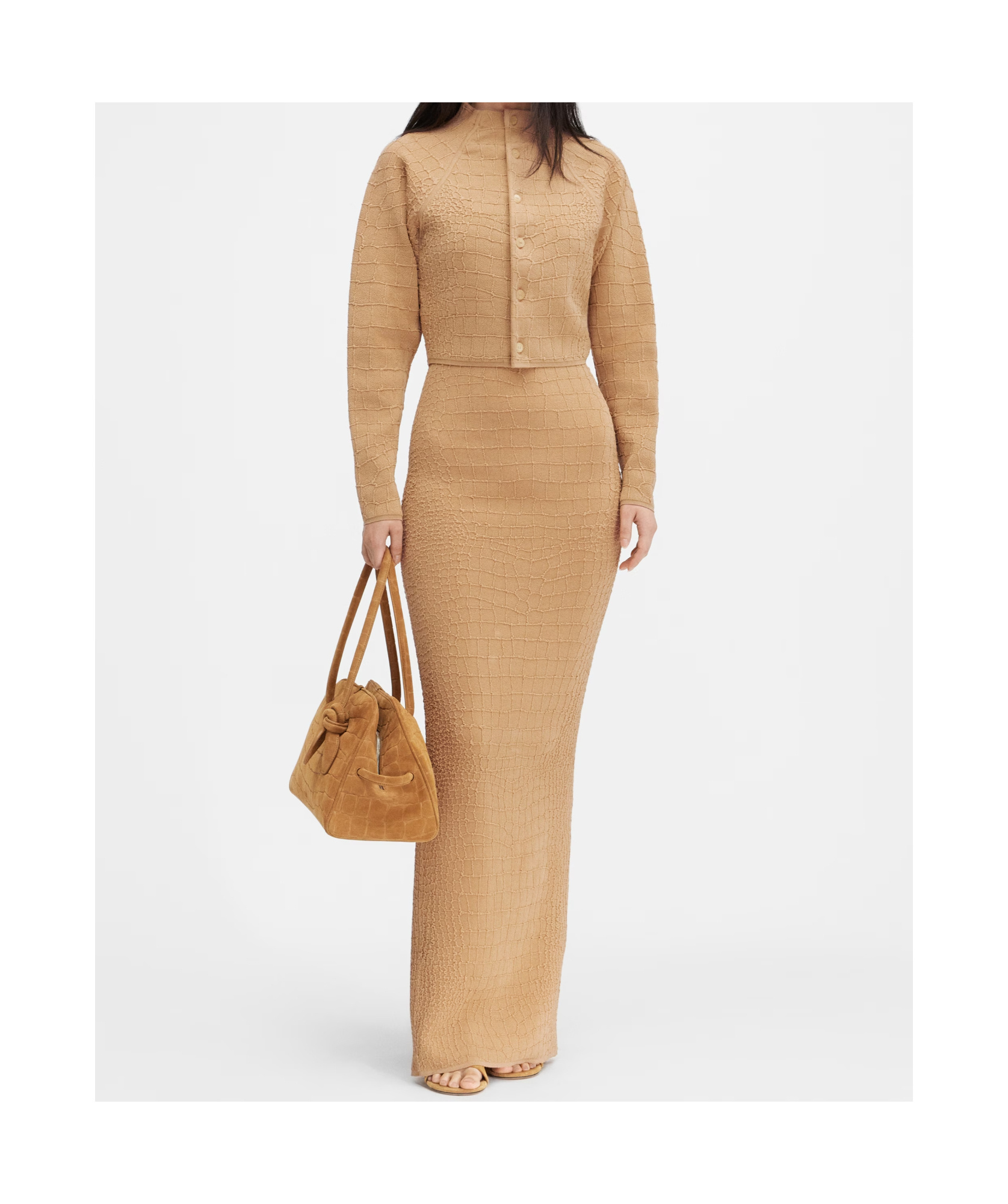 Jacquemus The Scala Cardigan In Nude