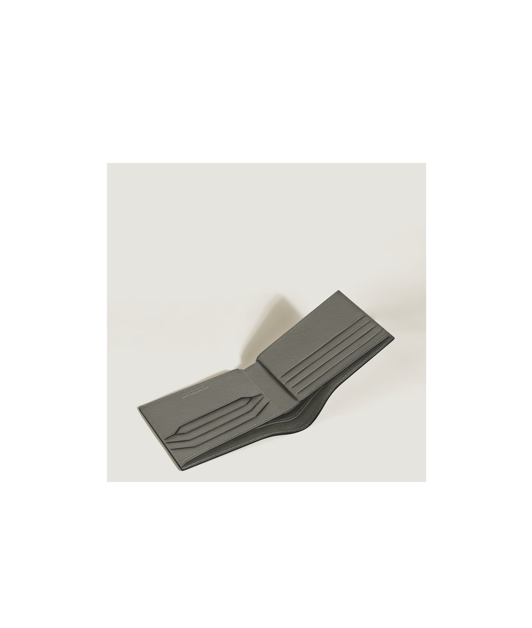 Montblanc Logo Wallet In Medium Gray