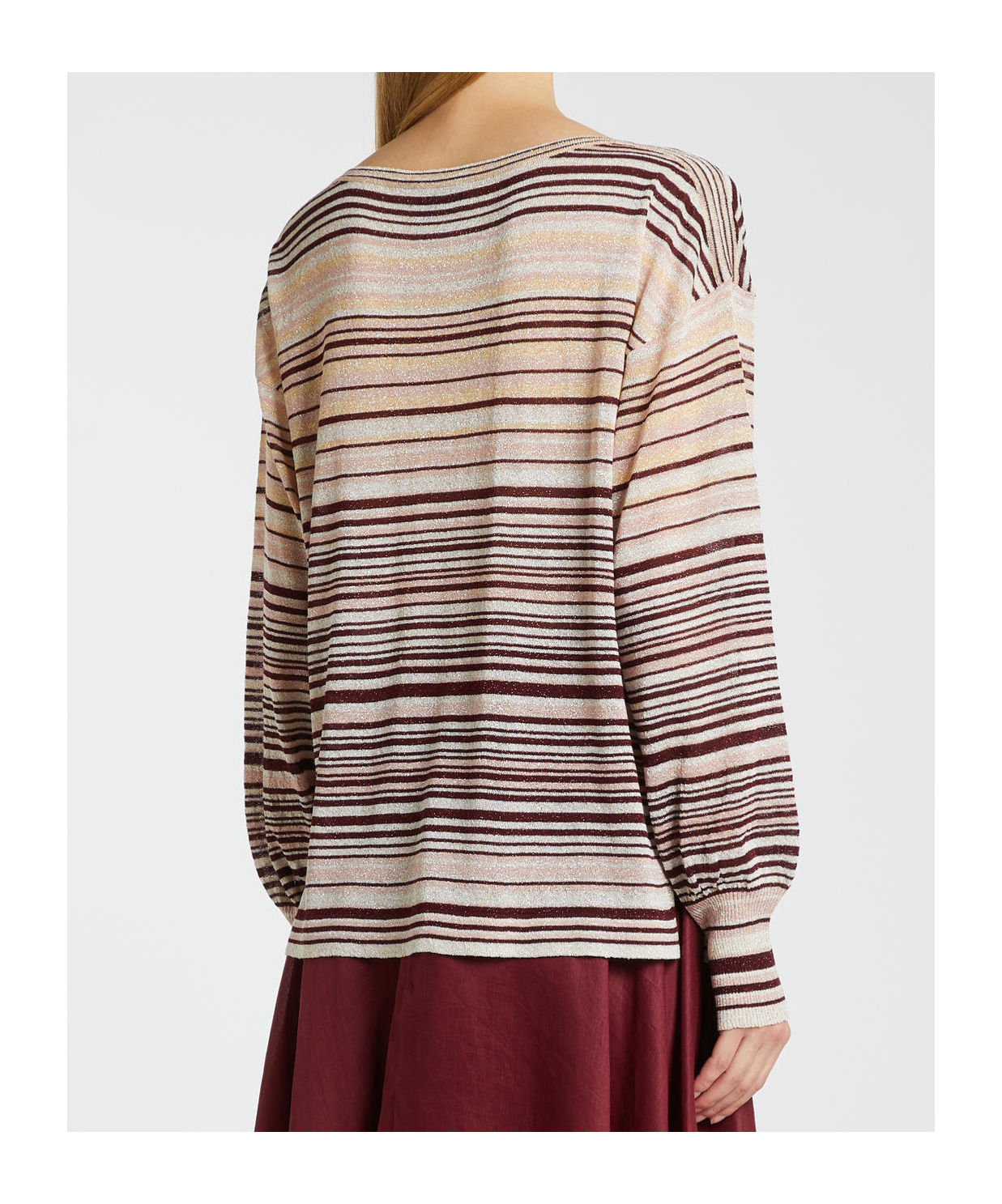Shop Marella Long Sleeve Sweater In Nude