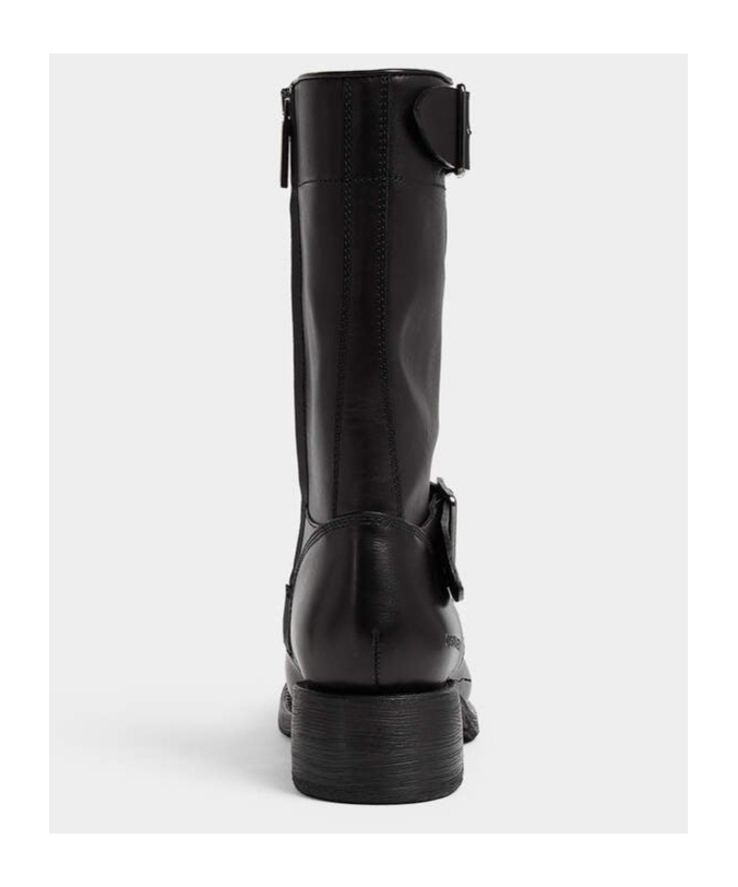 Dsquared2 Embossed Short Boots In Black