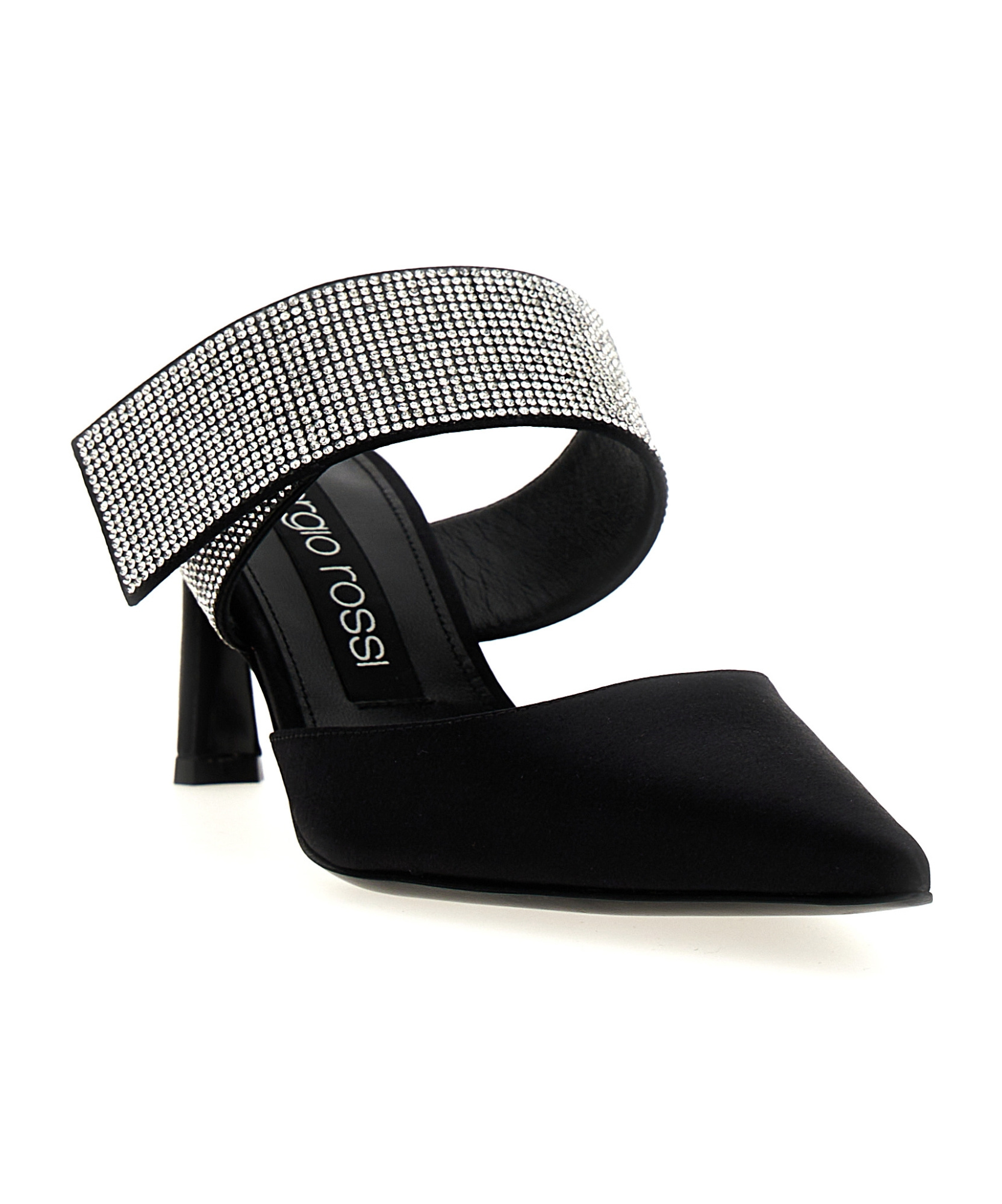 Sergio Rossi Paris Stiletto Heel Mules In Black