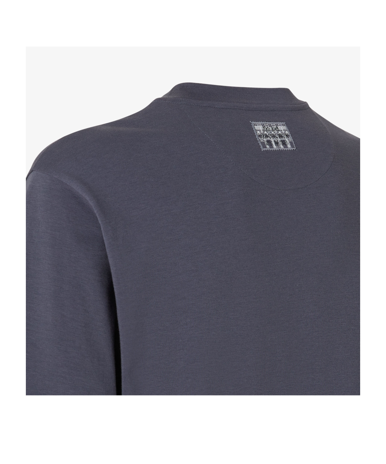 Fendi Cotton T-shirt With Ff Detail In Blue