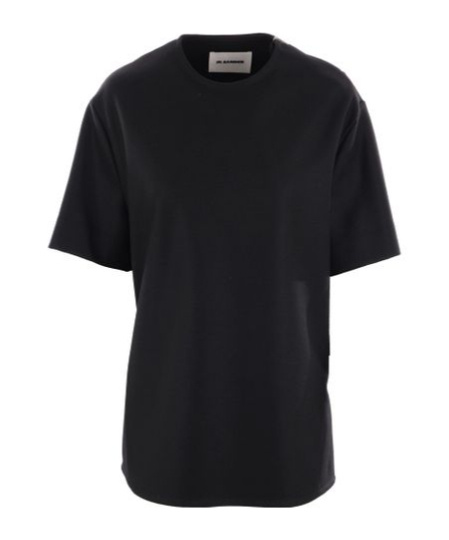 Jil Sander Oversized Crewneck T-shirt In Black