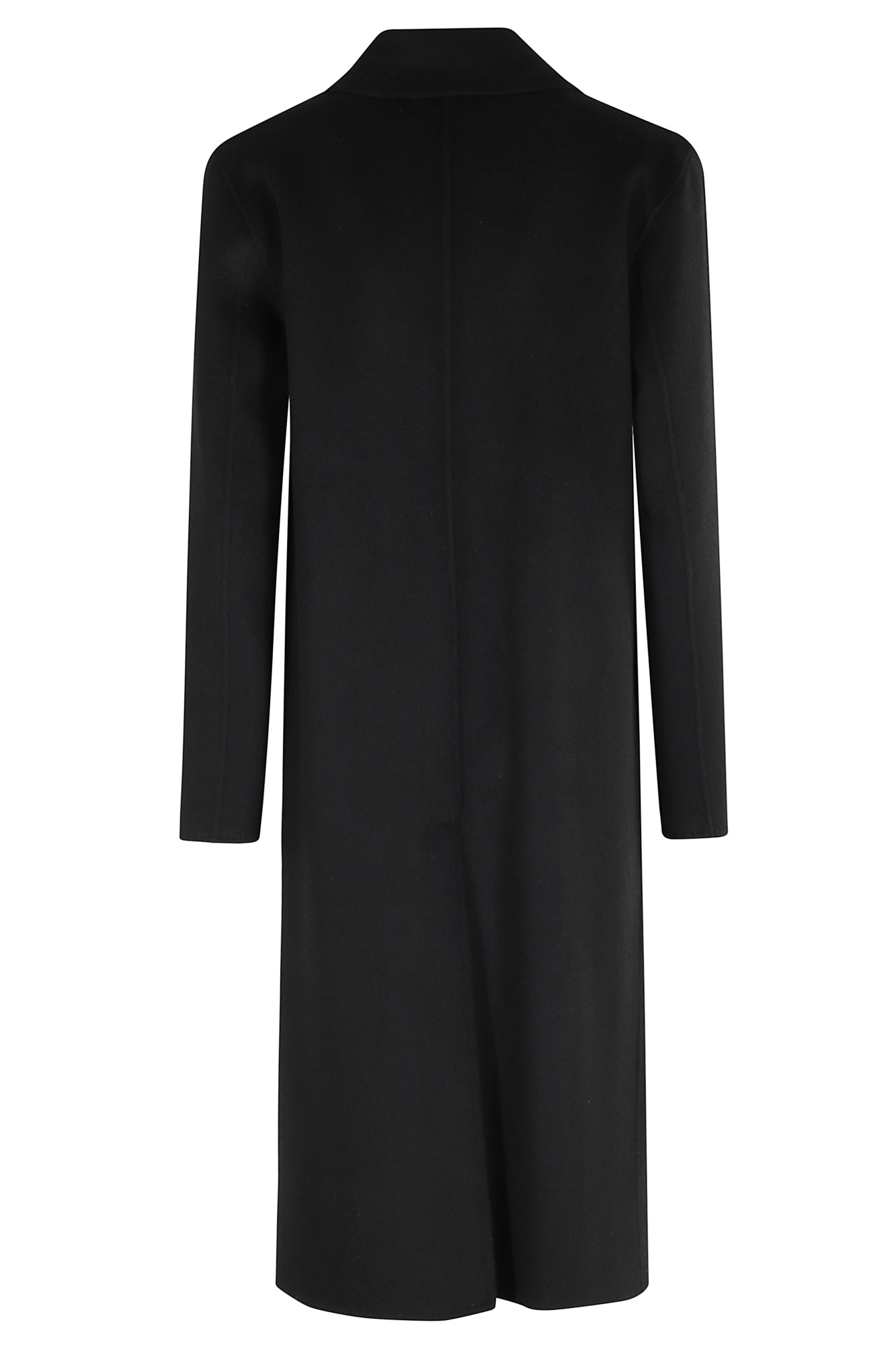 Seventy Double-breasted Wool Coat In Black