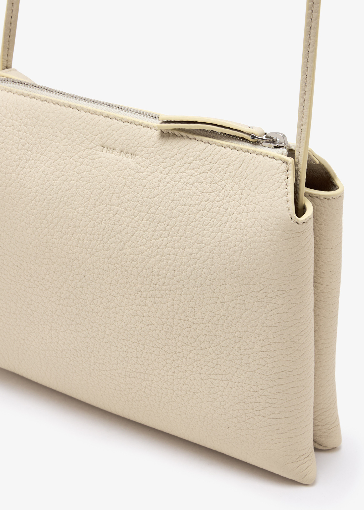 The Row Zipper Shoulder Bag In White
