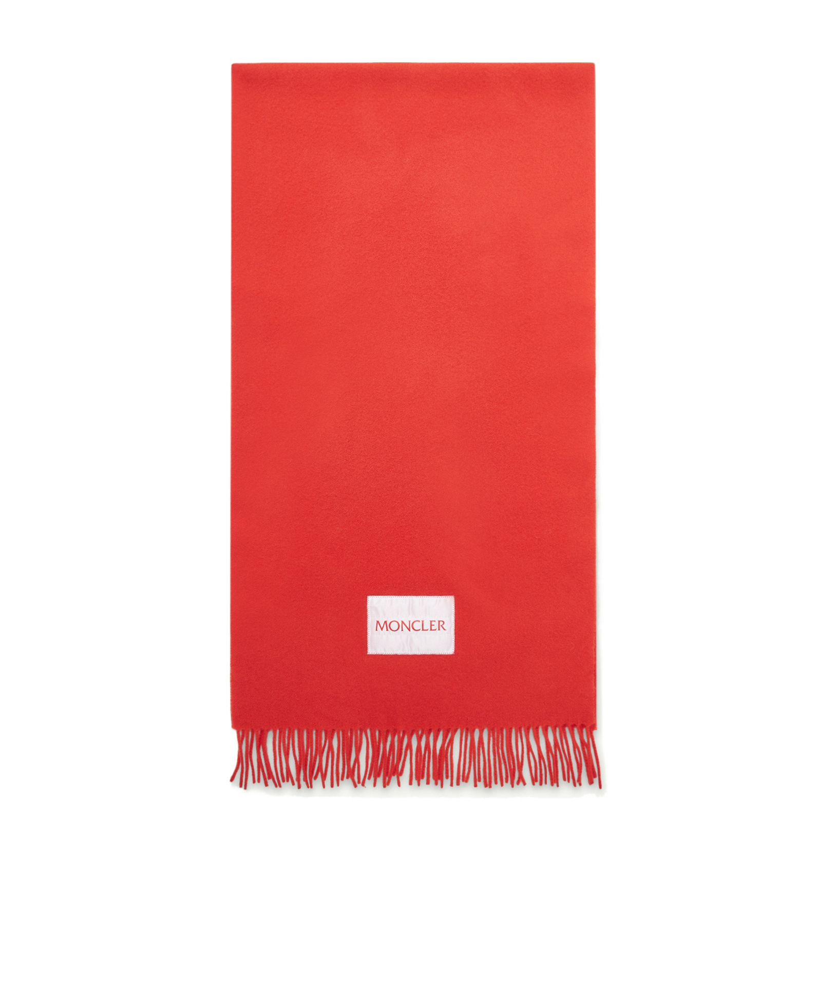 Moncler Wool Felt Scarf In Red