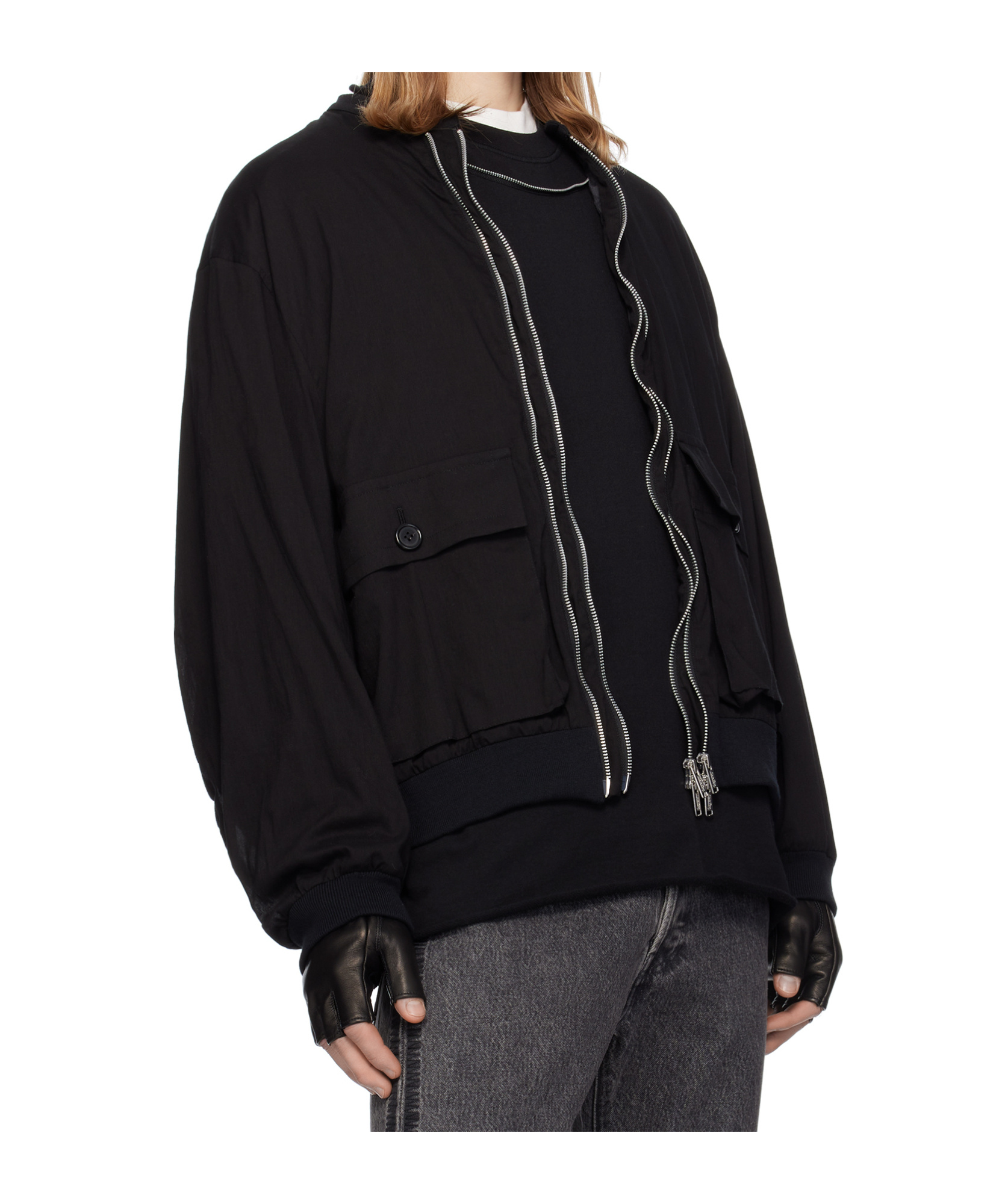 Undercover Long Sleeve Casual Jacket In Black