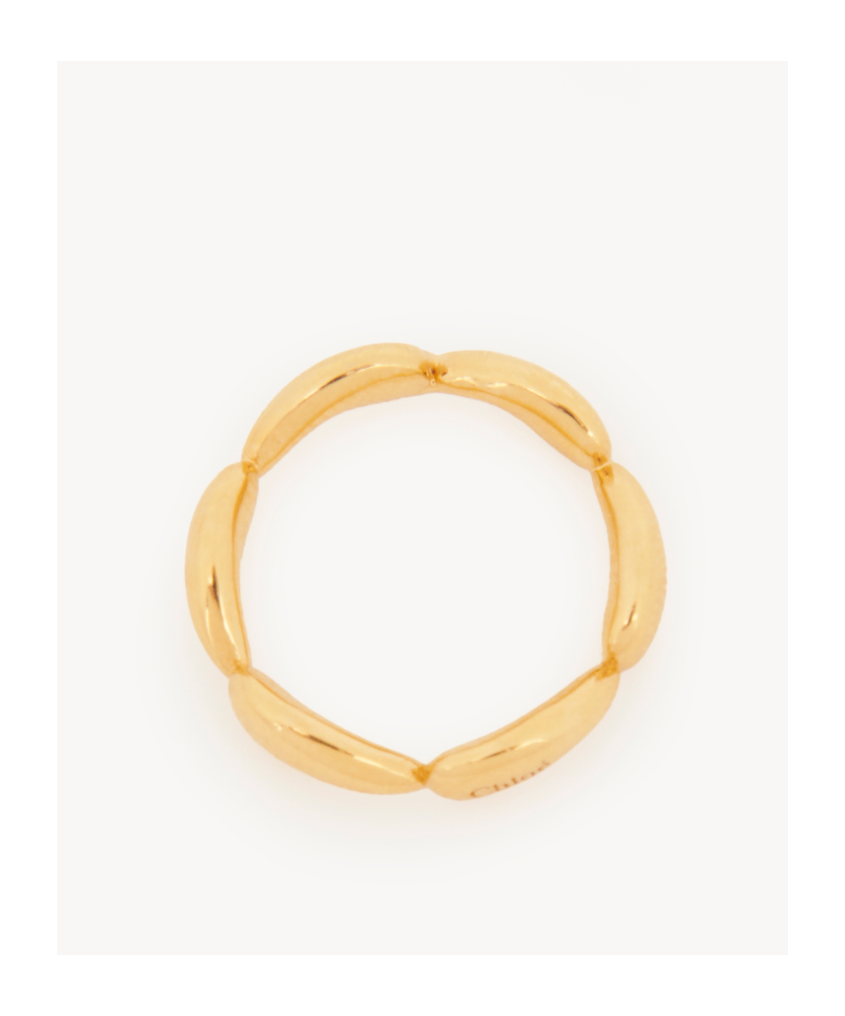 Chloé Iconic Logo Ring In Yellow