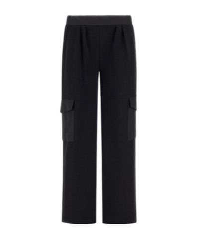 Herno Elastic Waist Casual Pants In Black