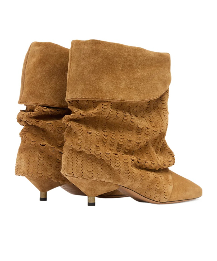 Isabel Marant 45mm Edrik Embossed Boots In Multi