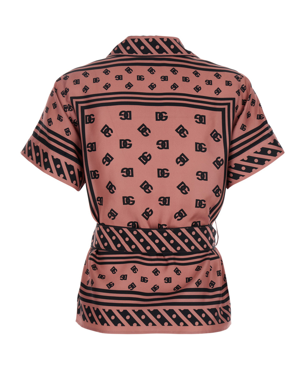 Dolce & Gabbana Short-sleeved Shirt In Pink
