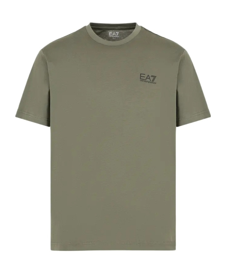 Ea7 Pima Cotton Core Identity T-shirt In Gray