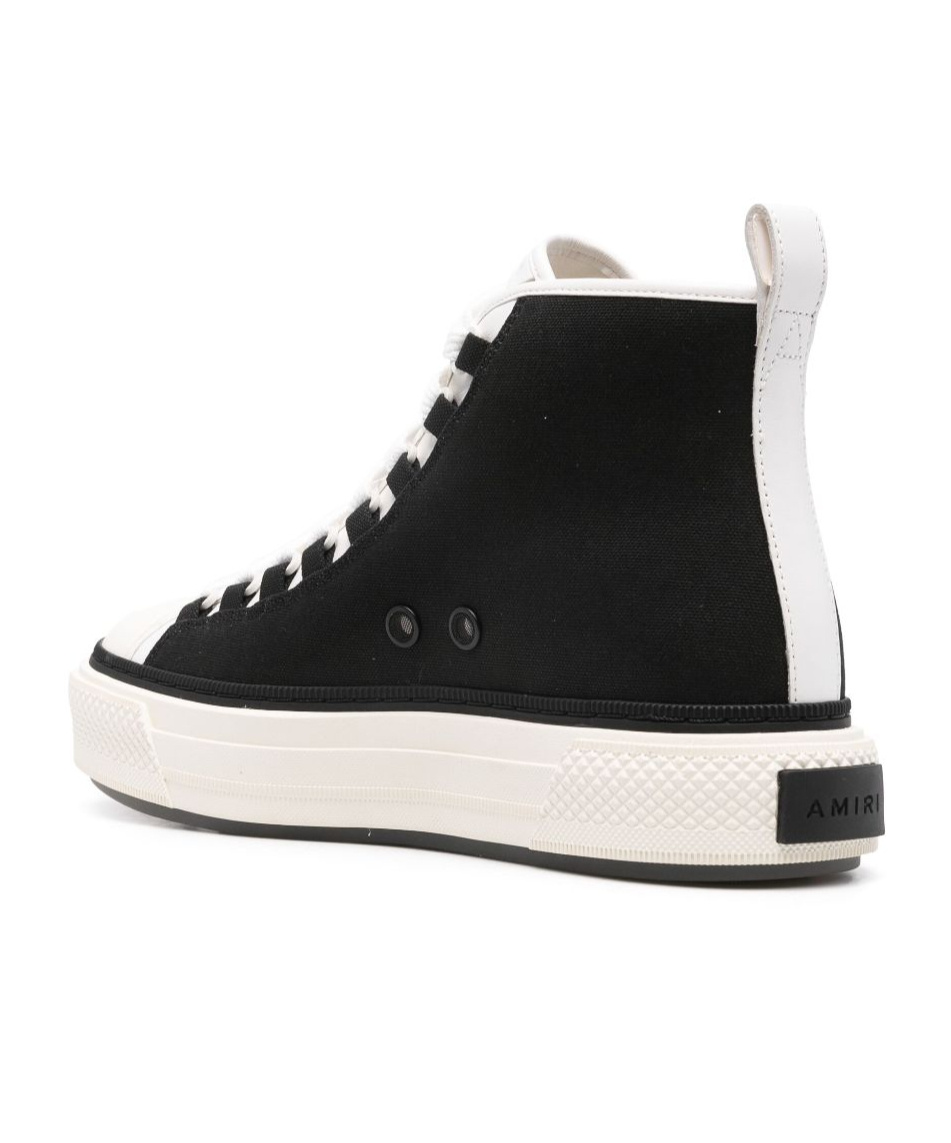 Shop Amiri Court High-stop Sneakers In Black