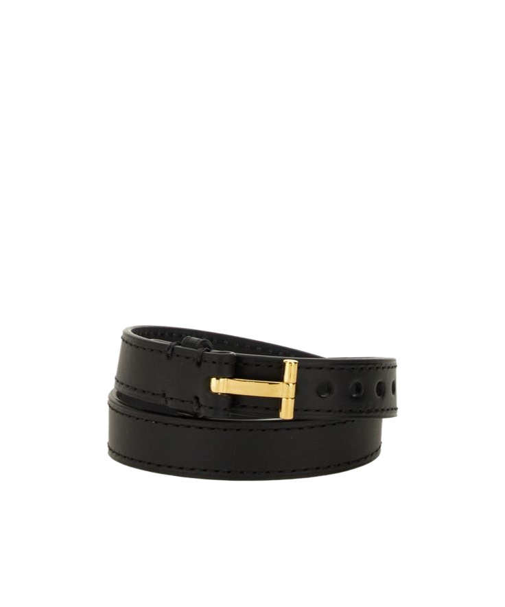 Tom Ford T-buckle Fastened Bracelet In Black