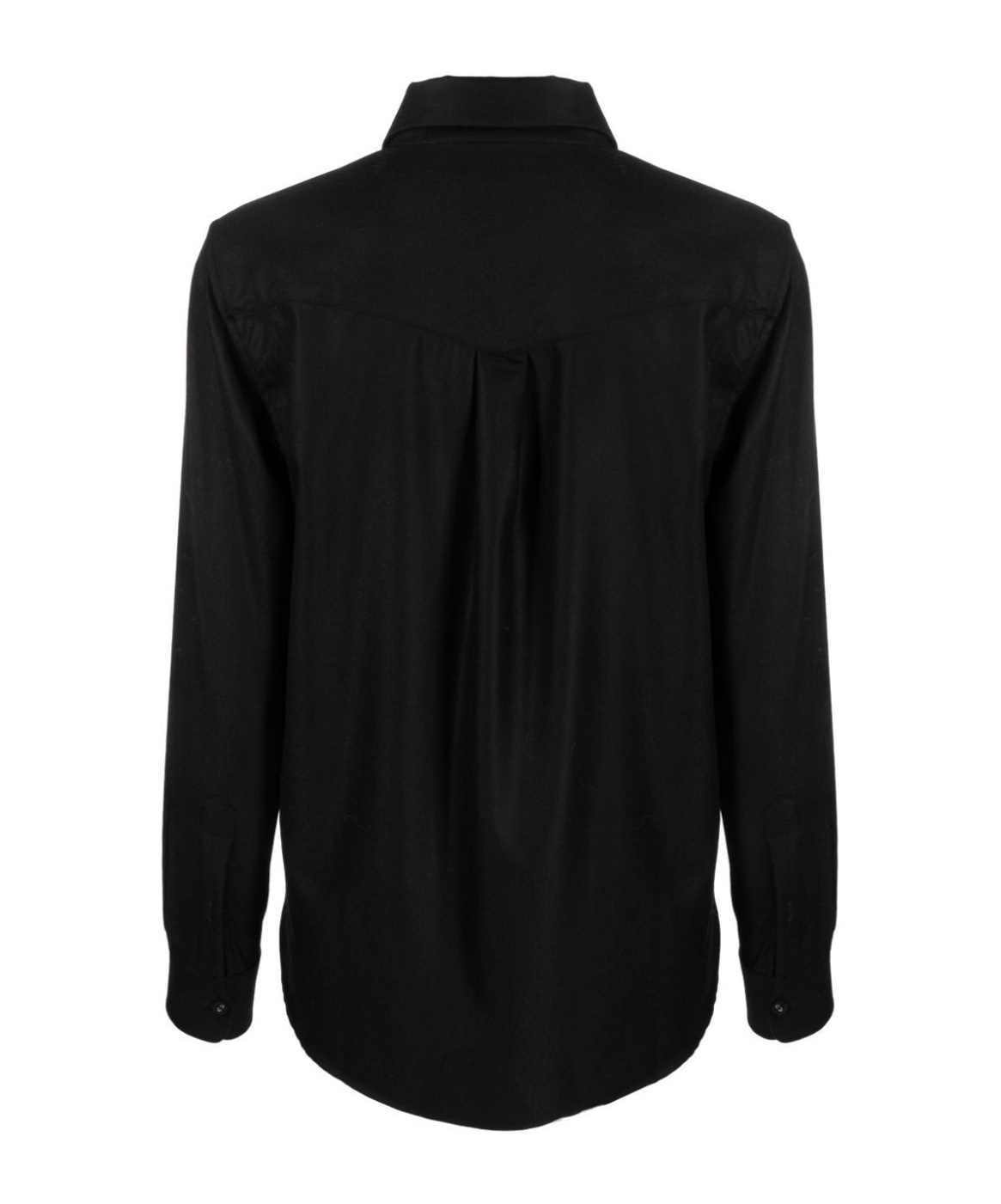 Shop Officine Generale Long-sleeve Virgin Wool Shirt