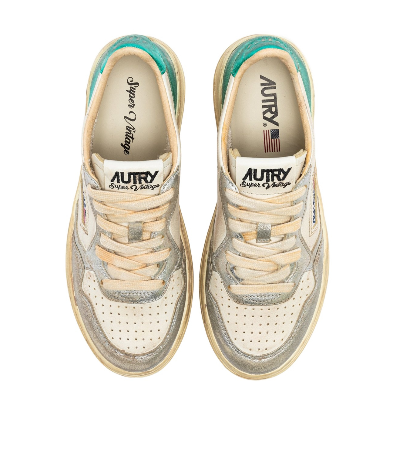 Autry Medalist Super Vintage Sneakers Avlw Sv17 In Nude
