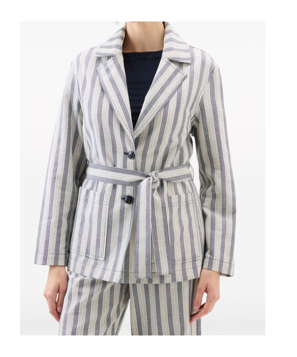 Woolrich Striped Belted Shirt