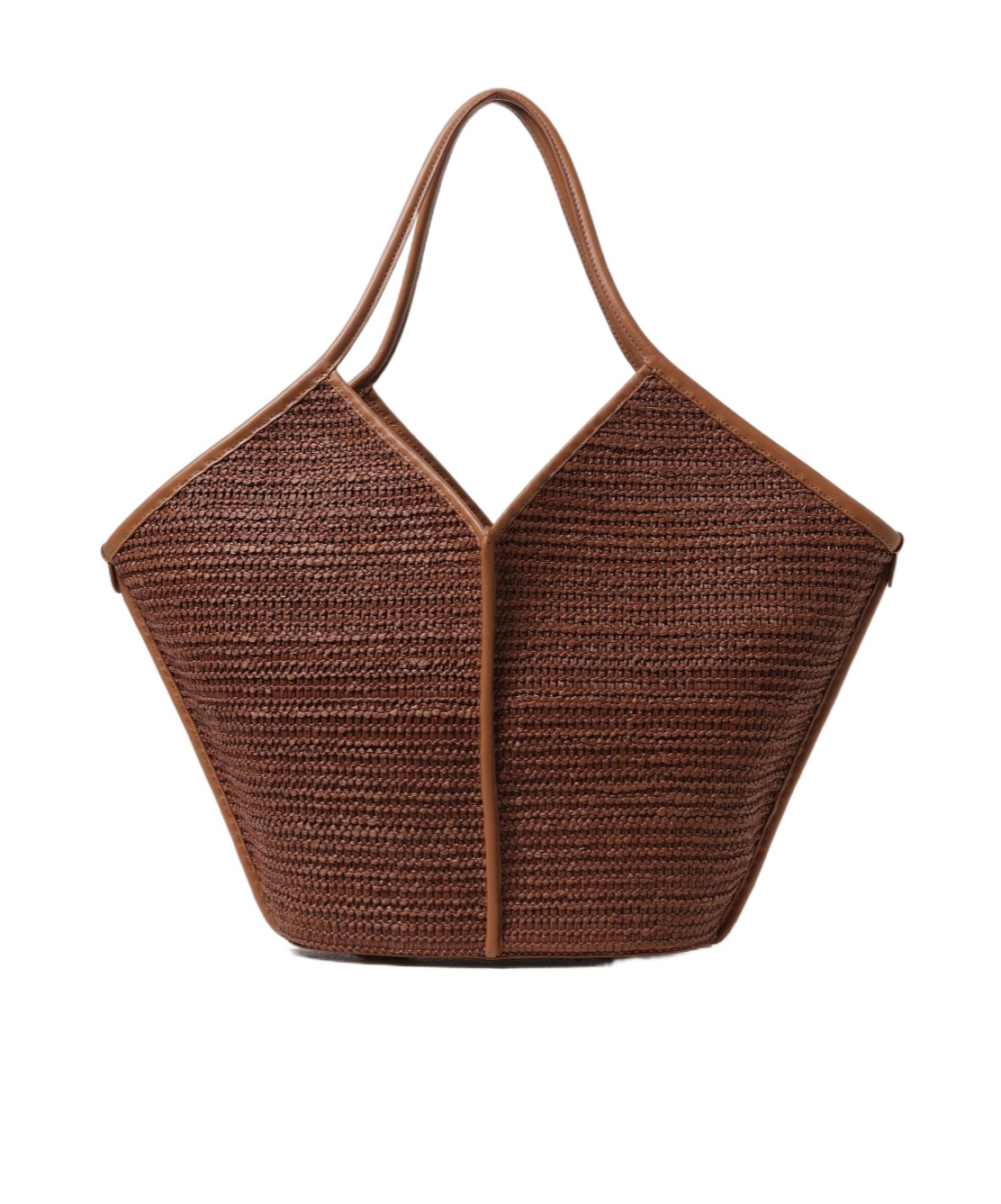 Hereu Women's Calella Leather Trimmed Raffia Tote Bag In Brown
