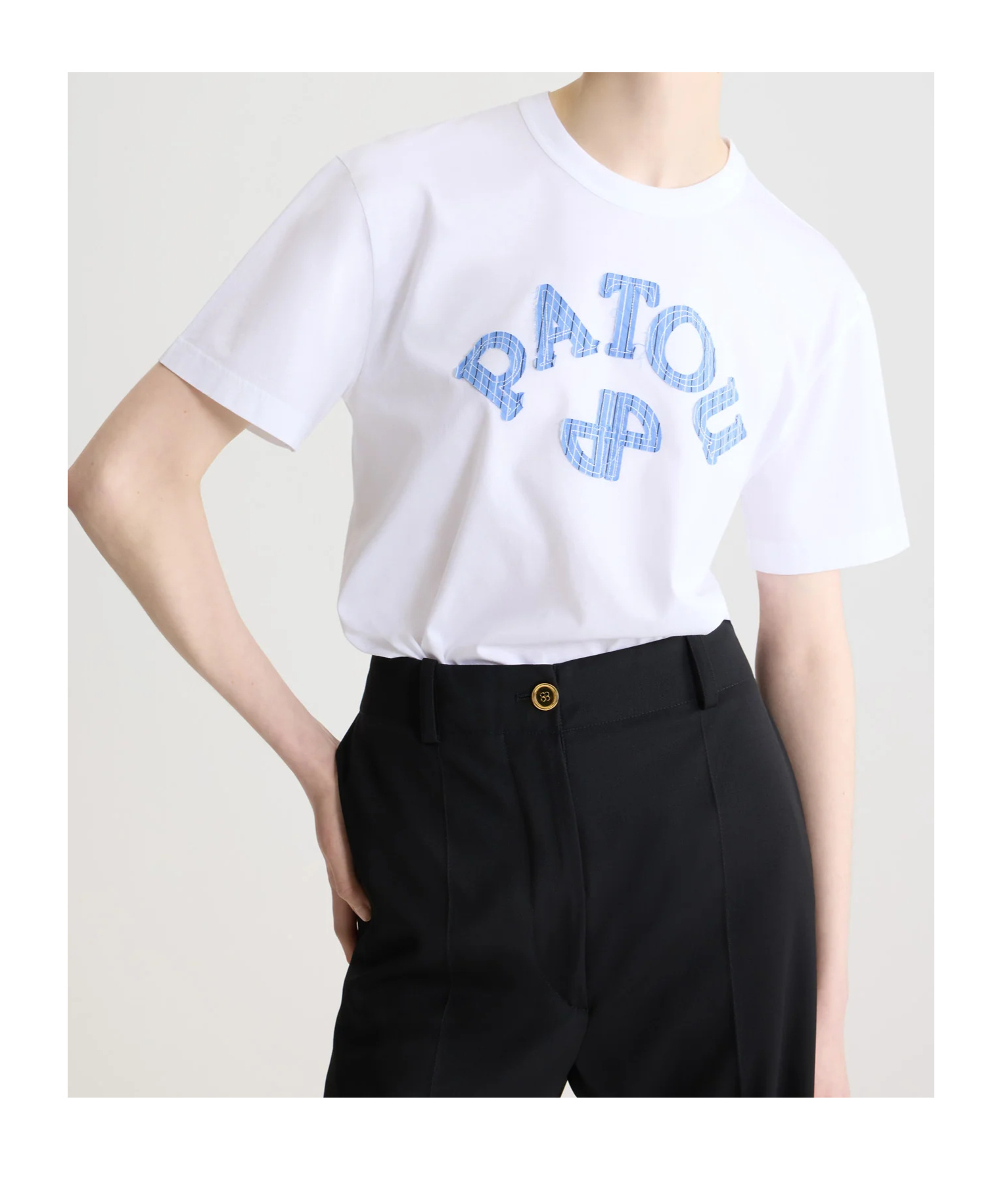 Patou Logo-lettering T-shirt In White