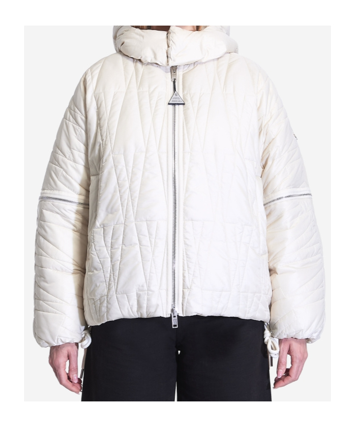 Moncler Long-sleeved Cotton Clothes In Nude