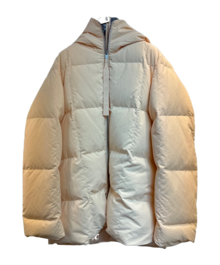 Jil Sander Long-sleeved Down Jacket In Nude