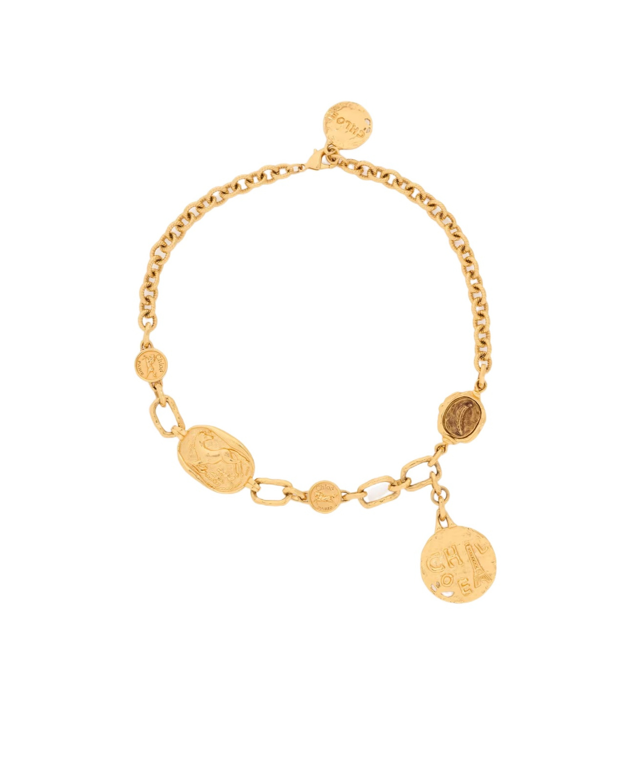 Chloé Medals Choker In Gold