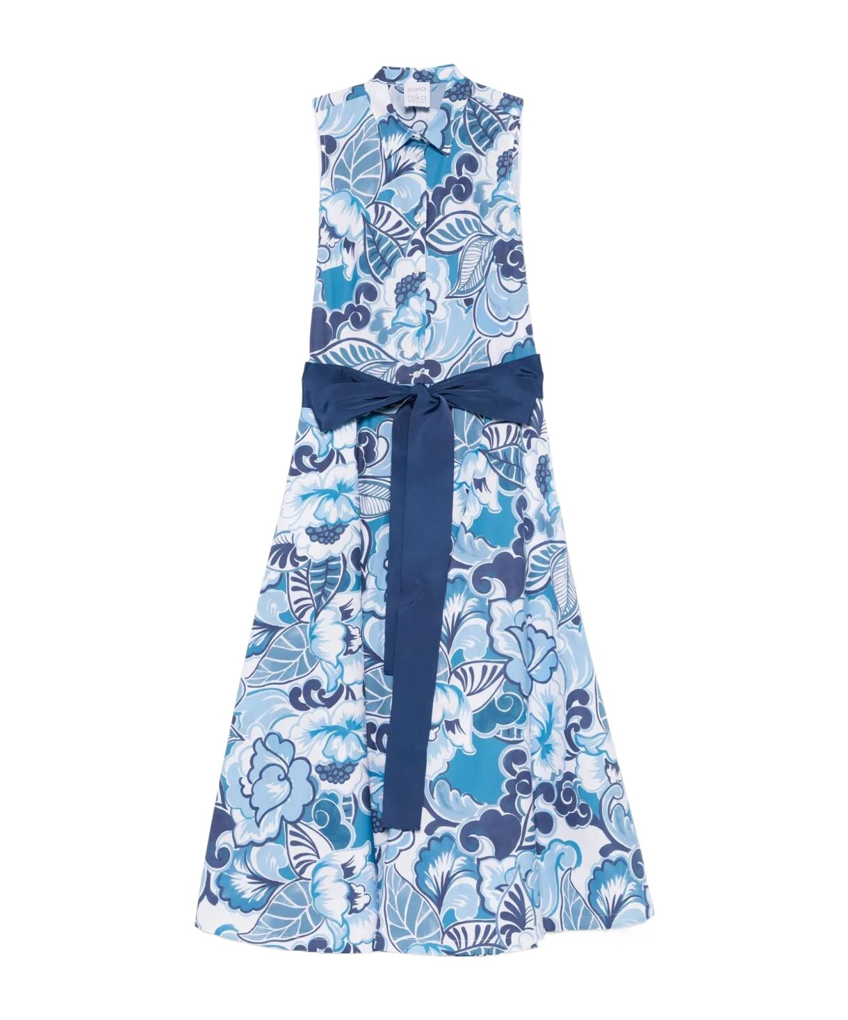 Sara Roka Sleeveless Dress In Blue