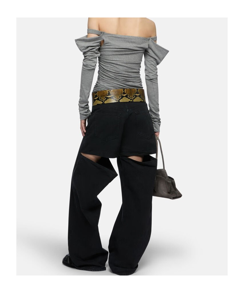 Attico Belt Loops Slacks In Black