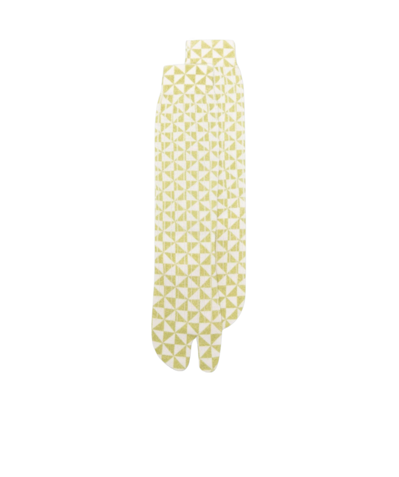 Dries Van Noten Logo Toe Socks In Yellow
