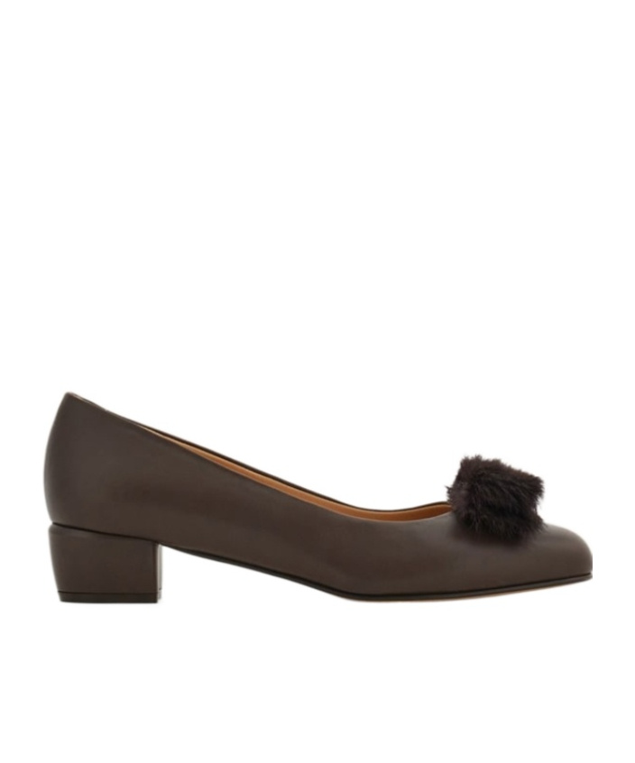 Ferragamo 30mm Vara Bow Block-heel Pumps In Black