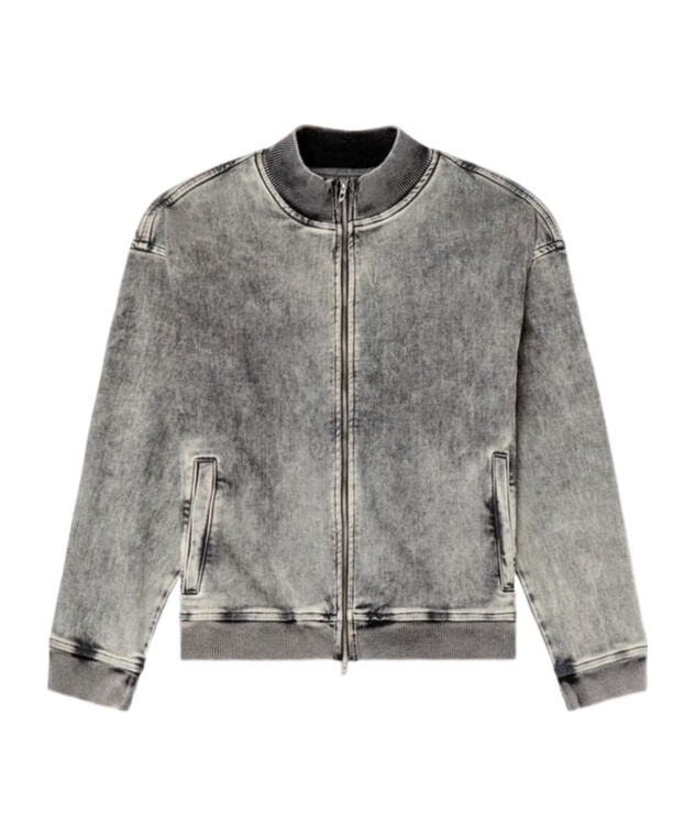 Shop Diesel D-carly-s Sport Jacket In Gray