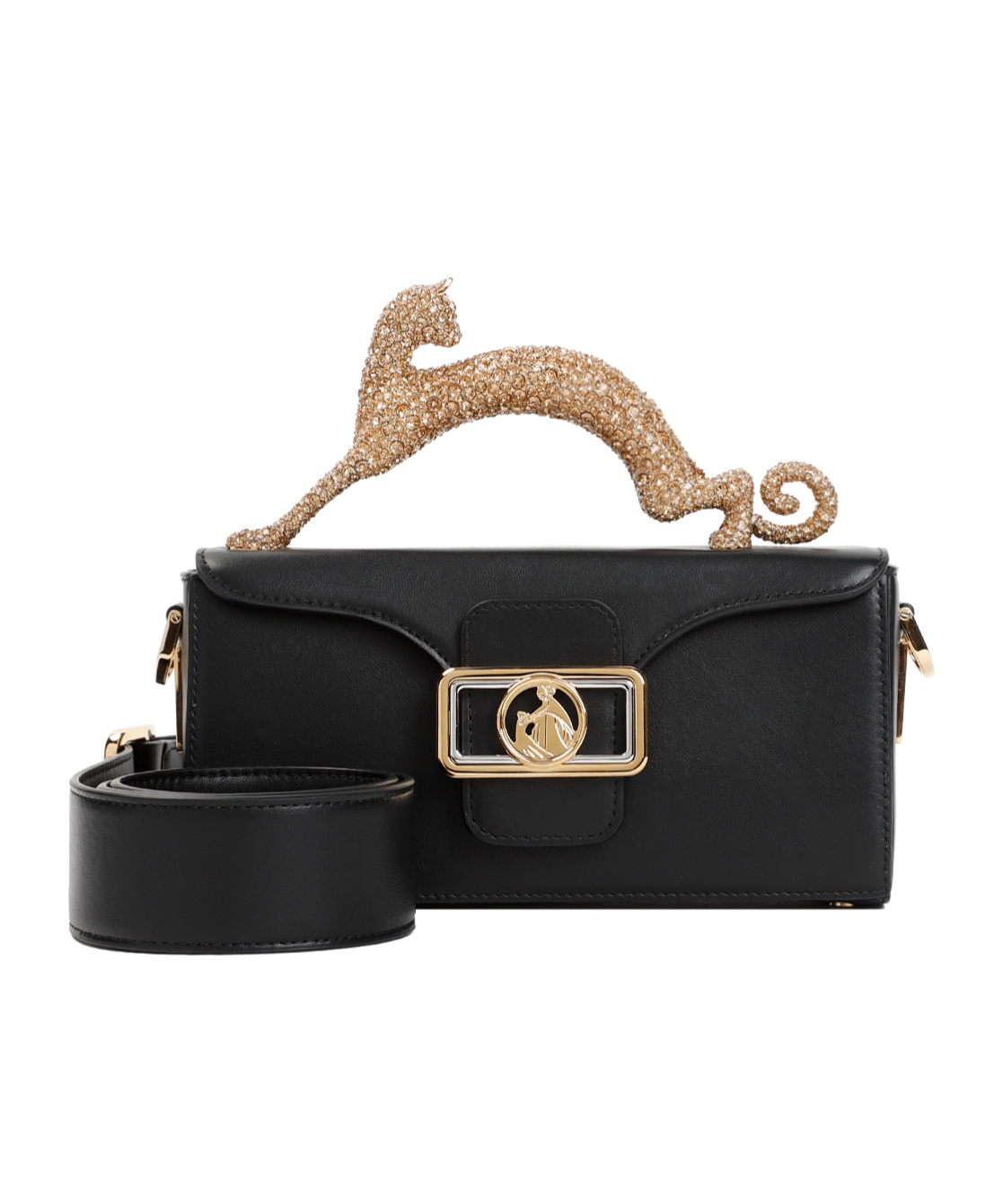 LANVIN LANVIN SMALL PENCIL CAT EMBELLISHED TOTE BAG