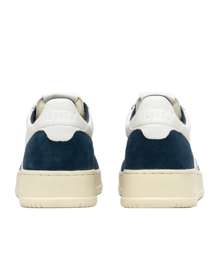 Autry Medalist Sneakers In White And Blue Leather In Multi