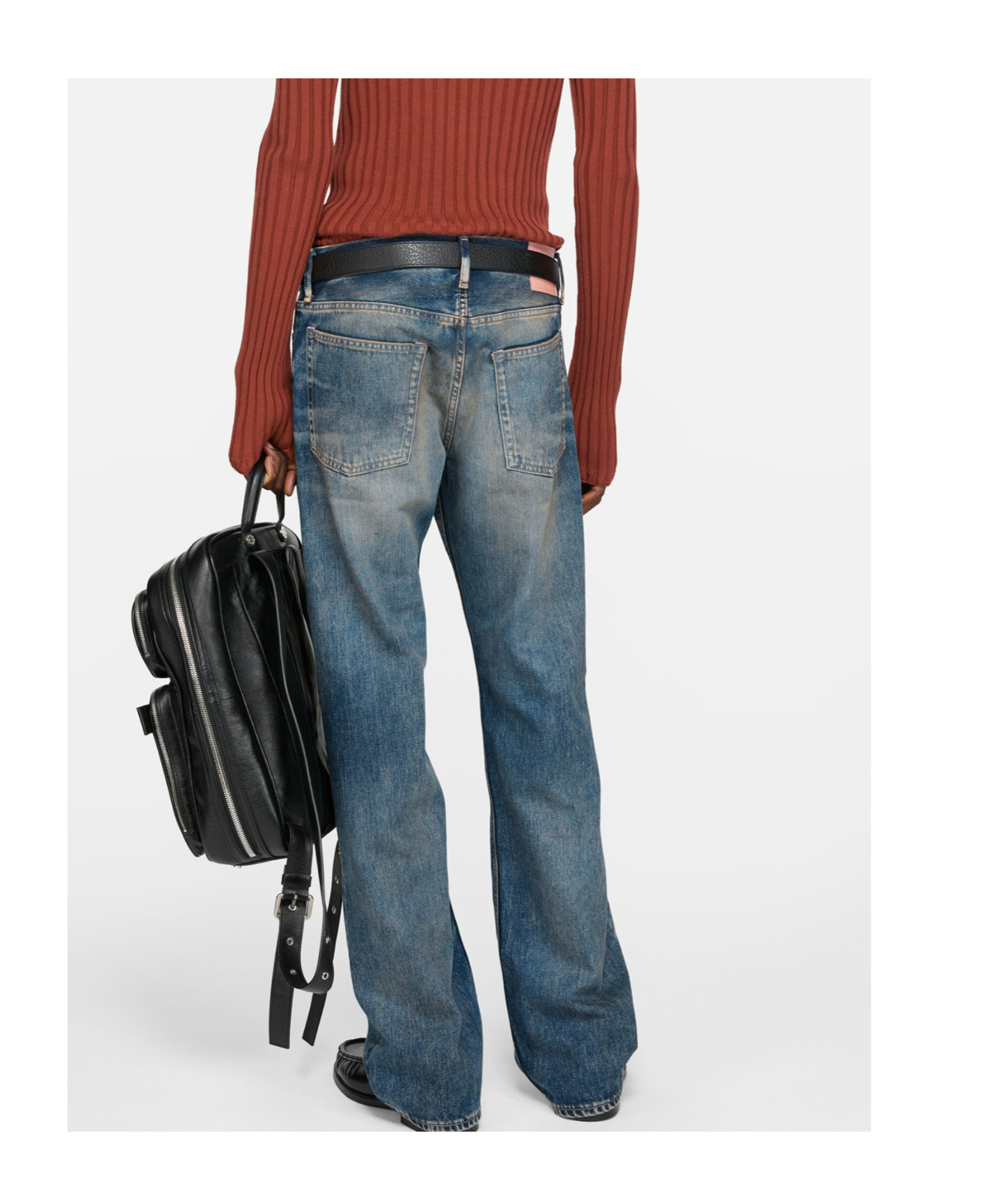 Acne Studios Straight Jeans In Blue