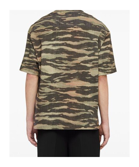 Jil Sander Printed Cotton T-shirt In Brown