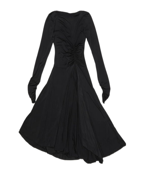 Acne Studios Long-sleeved Dress In Black