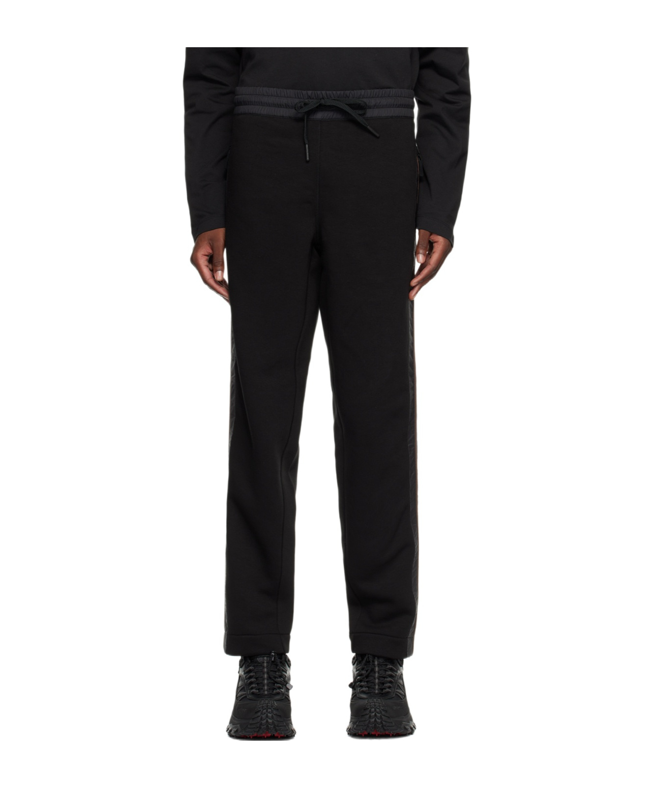 Moncler Logo-patch Track Pants In Black