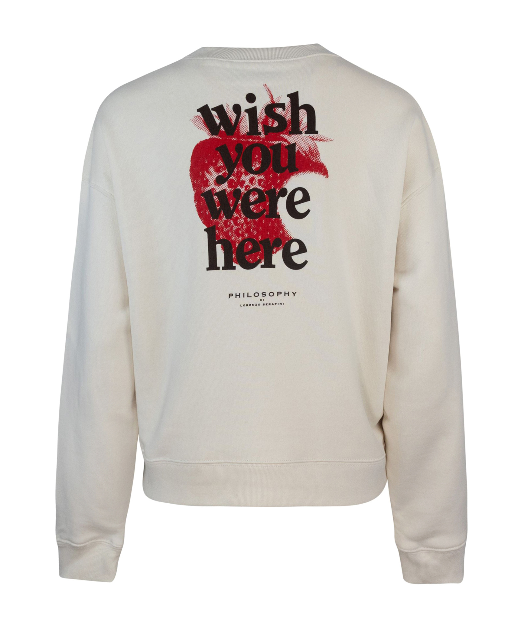 Shop Philosophy Di Lorenzo Serafini Crew Neck Sweatshirt In White