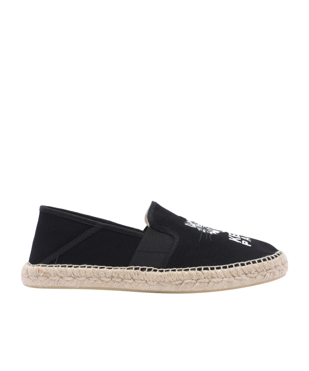 Kenzo Tiger-head Espadrilles In Black