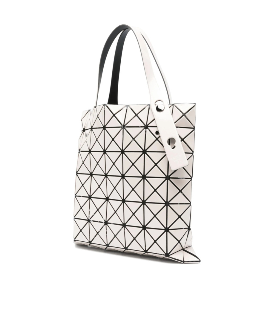 Bao Bao Issey Miyake Geometric Pattern Handbag In White