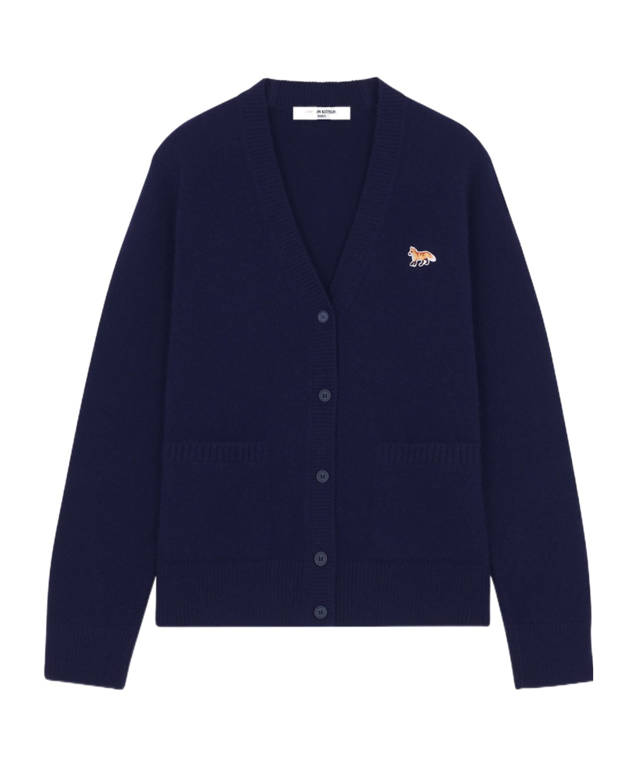 MAISON KITSUNÉ BABY FOX-PATCH CARDIGAN 