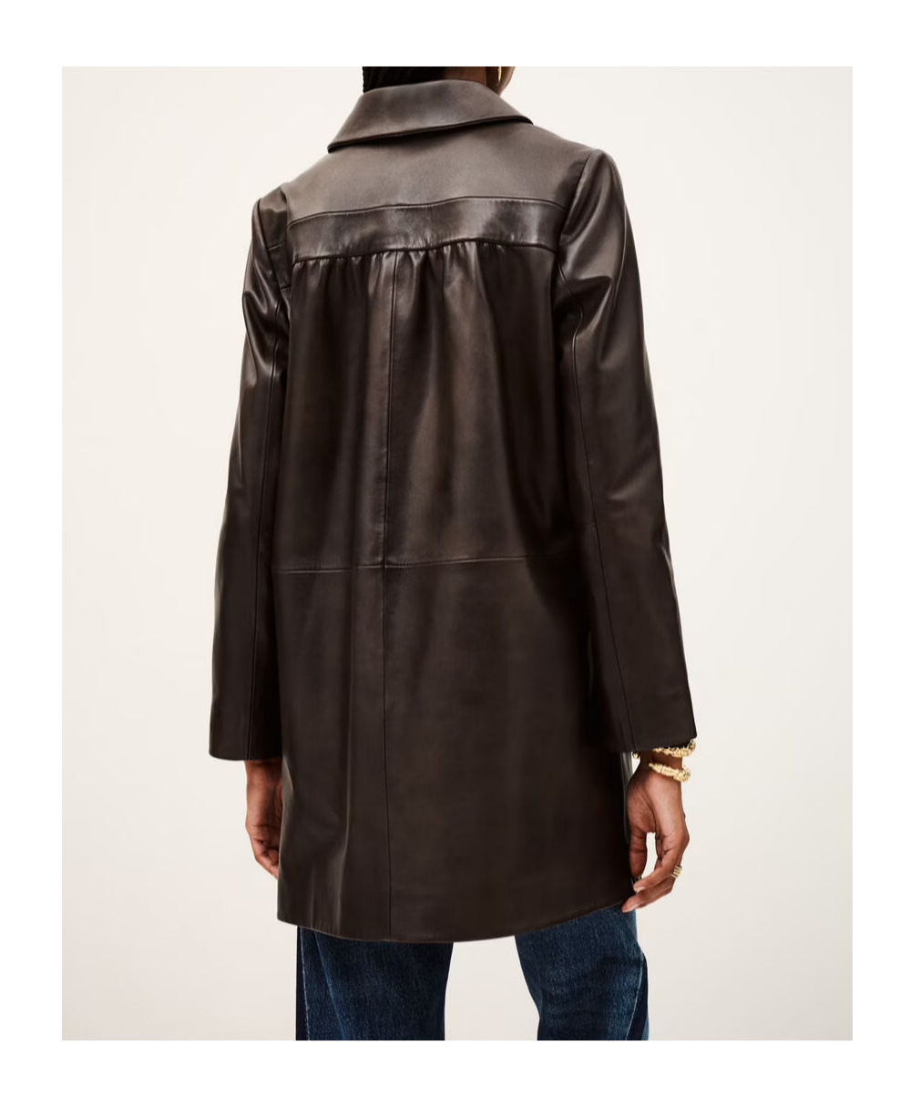 Bash Single-breasted Coat In Black