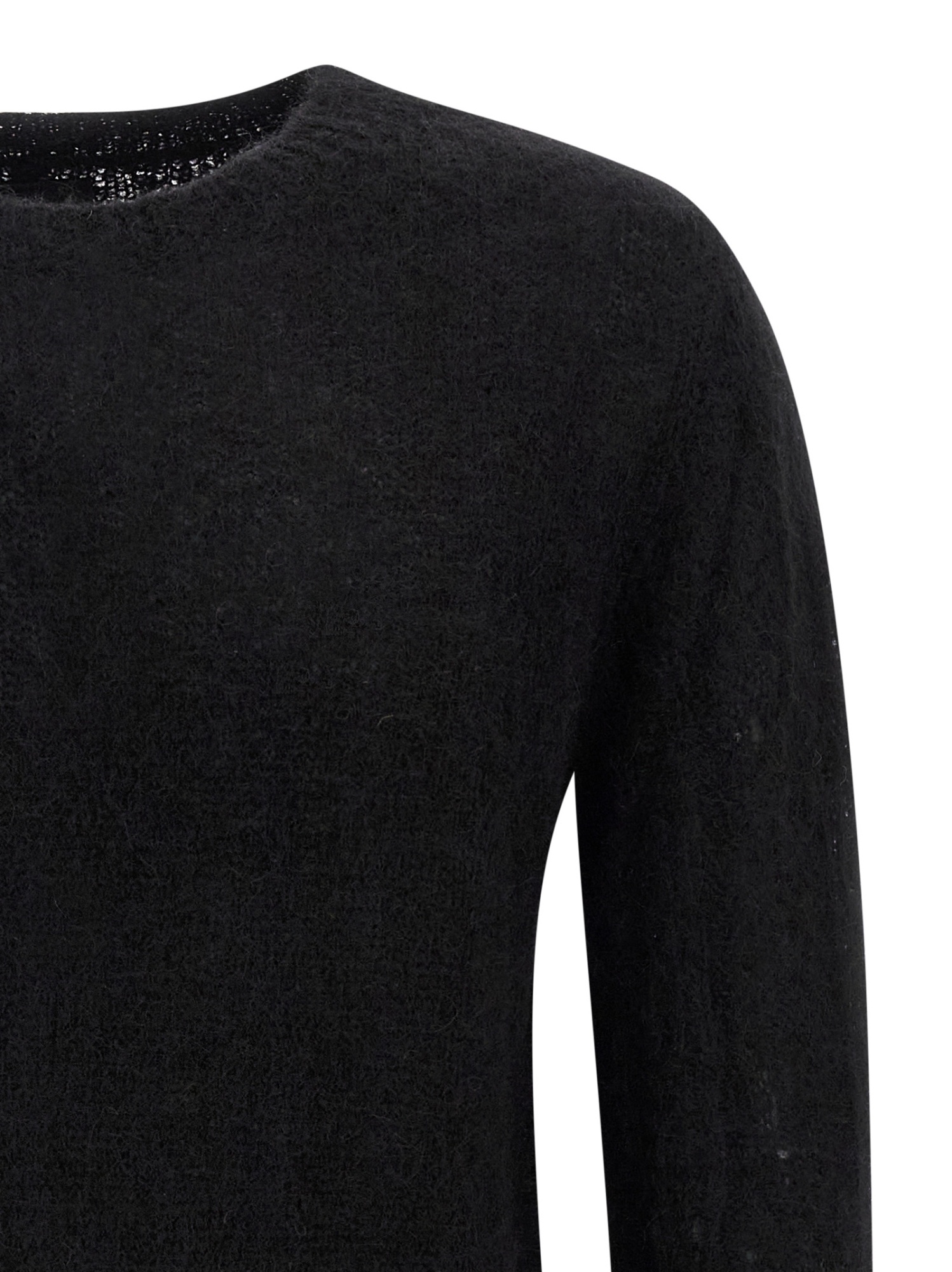 Thom Krom Crew-neck Long-sleeve Sweater In Black